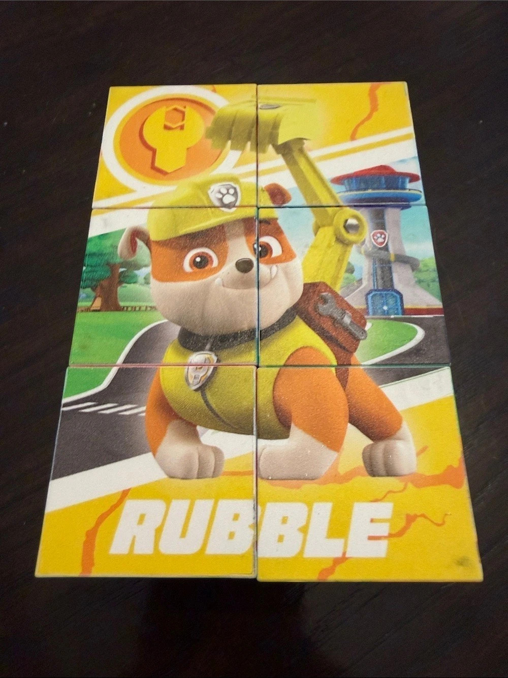Paw Patrol Character Puzzle Panels Green & Yellow